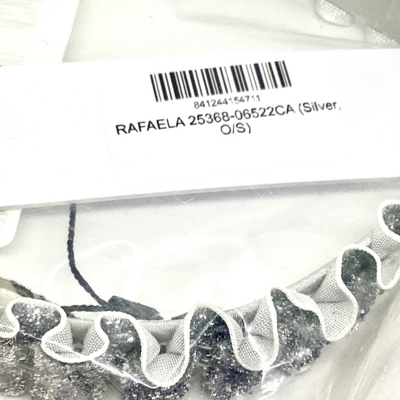 Eugenia Kim New York RAFAELA METALLIC VELVET HEADBAND in Silver - New main image 5